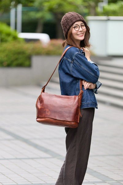 genten ゲンテン ホースレザーバッグ ショルダーバッグ 44612