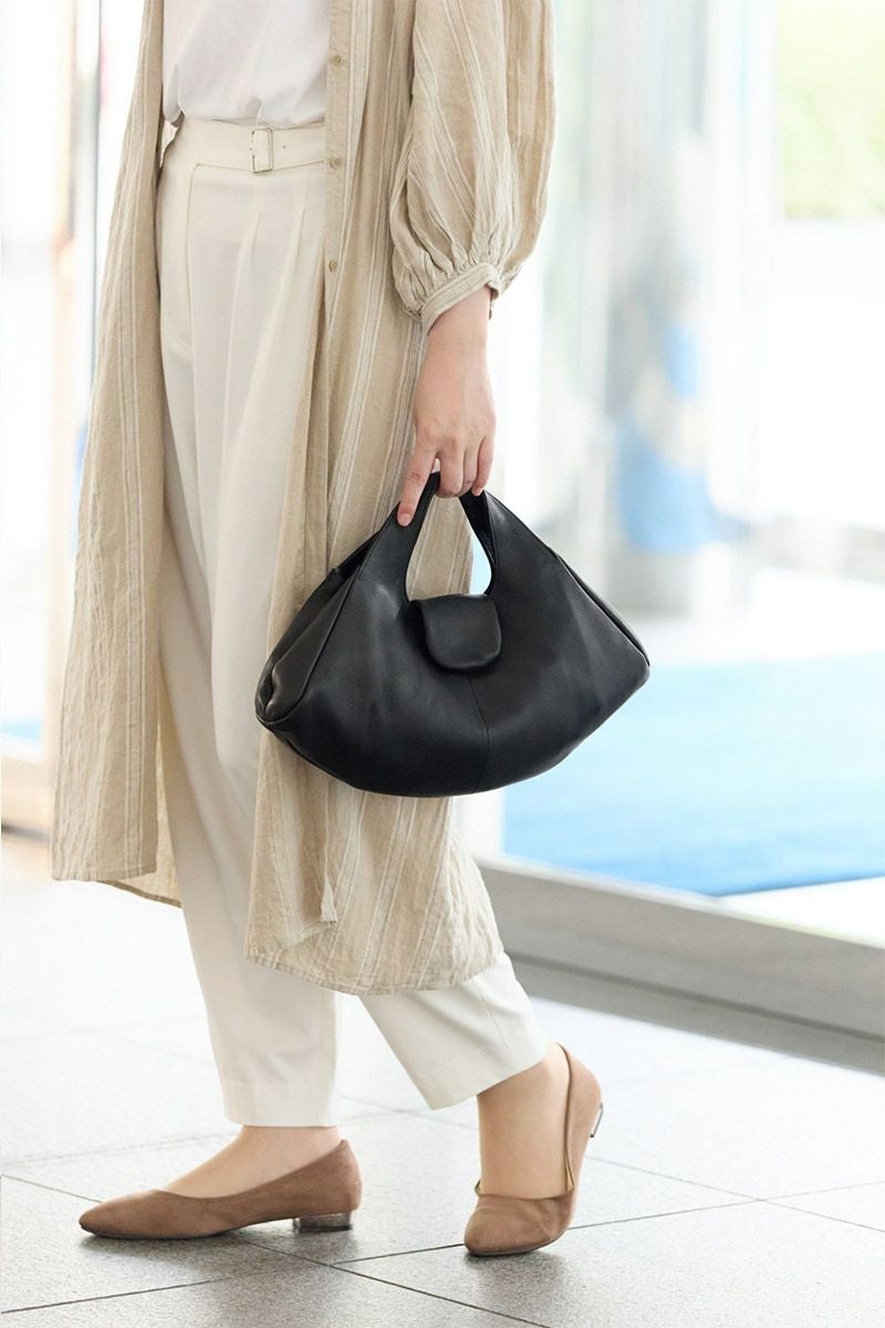 VIA DOAN ヴィア ドアン Zilda ジルダ 扇形手さげバッグ 7769