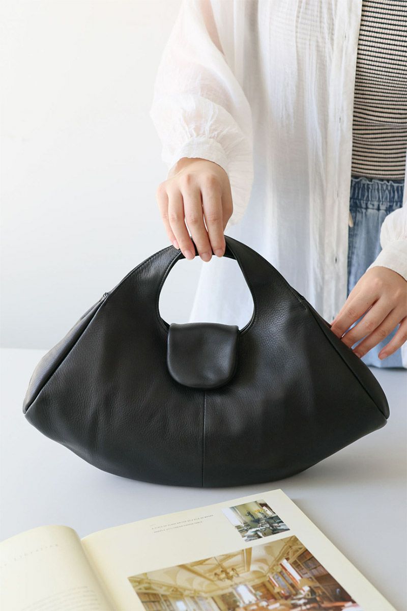 VIA DOAN ヴィア ドアン Zilda ジルダ 扇形手さげバッグ 7769