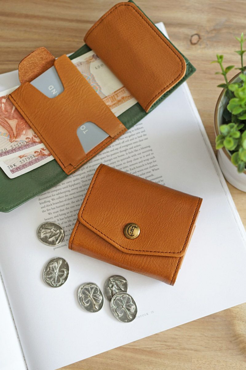 CLEDRAN クレドラン TRONC トロン 小銭入れ付き三つ折り財布 CR-CL3811