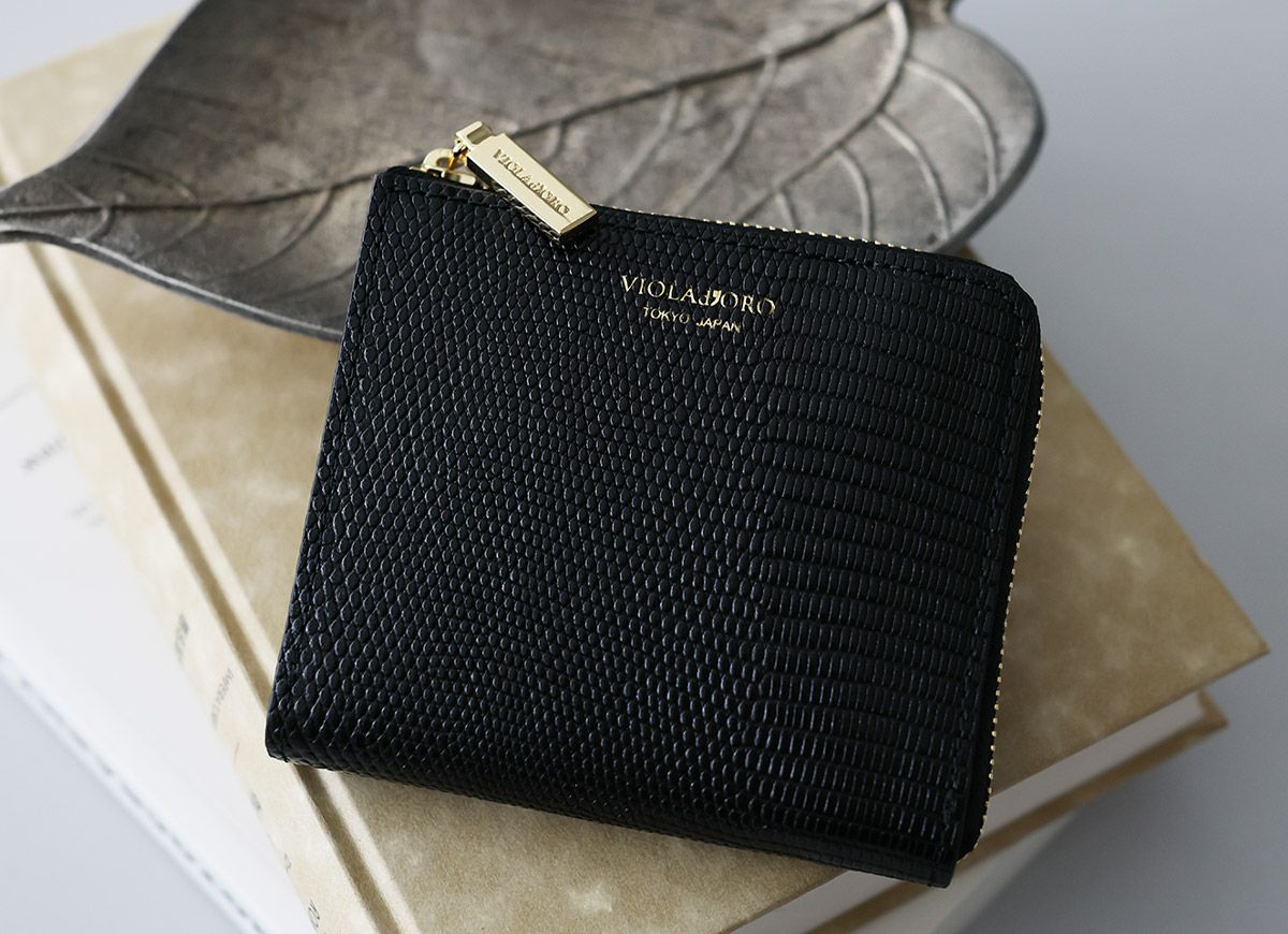 VIOLAd'ORO ヴィオラドーロ PORTA ポルタ 二つ折りL字型財布 V-5056