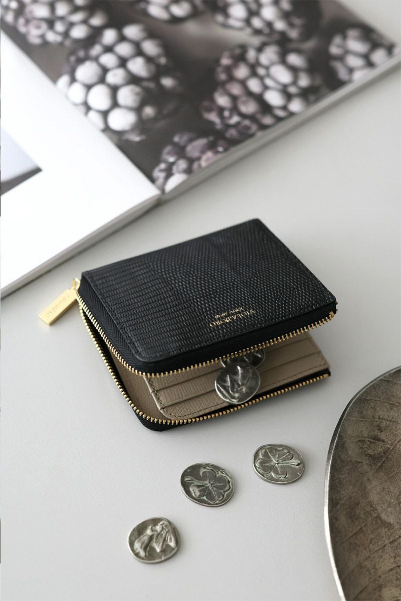 VIOLAd'ORO ヴィオラドーロ PORTA ポルタ 二つ折りL字型財布 V-5056