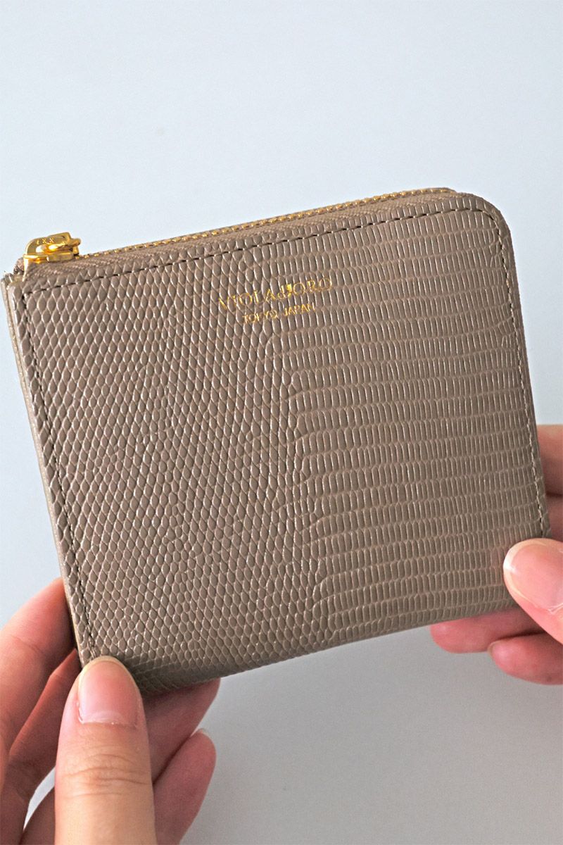 VIOLAd'ORO ヴィオラドーロ PORTA ポルタ 二つ折りL字型財布 V-5056