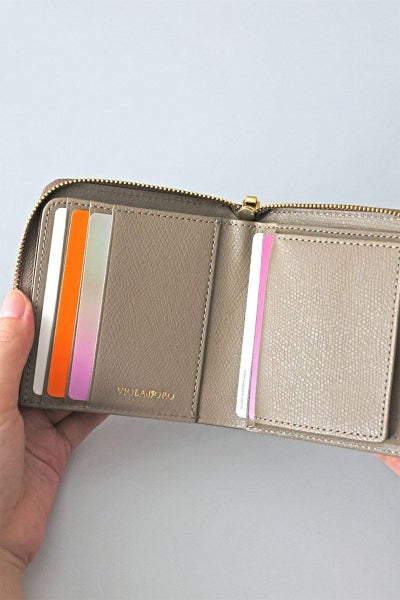 VIOLAd'ORO ヴィオラドーロ PORTA ポルタ 二つ折りL字型財布 V-5056