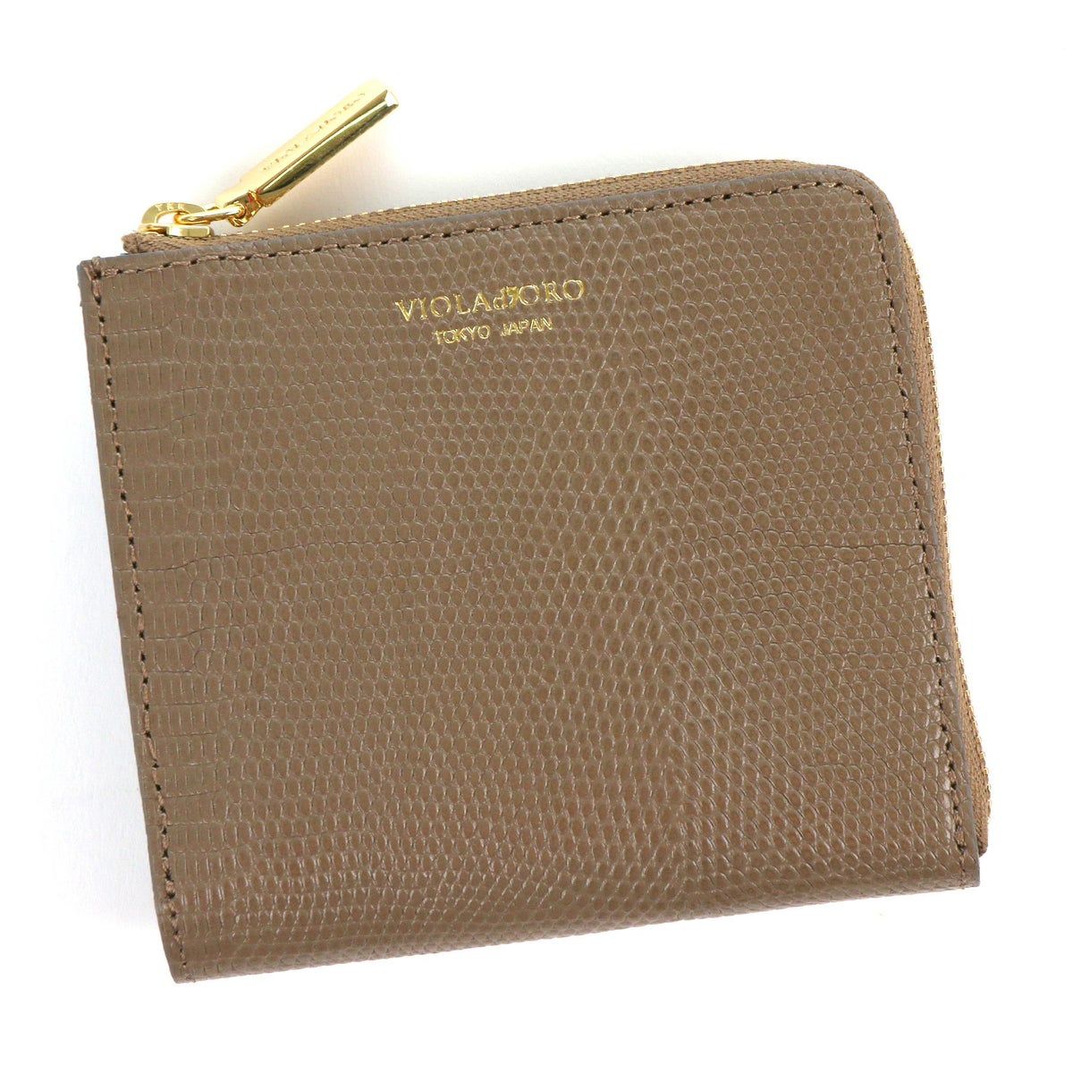 VIOLAd'ORO ヴィオラドーロ PORTA ポルタ 二つ折りL字型財布 V-5056