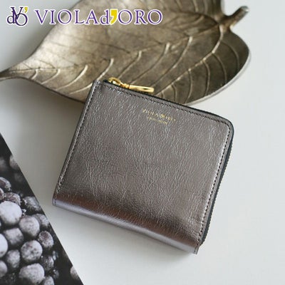 VIOLAd'ORO ヴィオラドーロ PORTA ポルタ 二つ折りL字型財布 V-5063