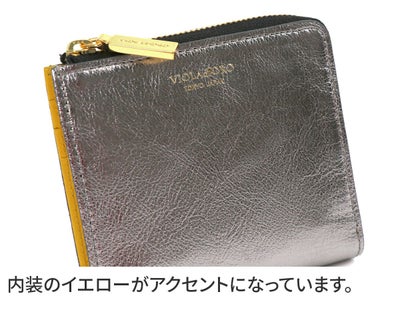 VIOLAd'ORO ヴィオラドーロ PORTA ポルタ 二つ折りL字型財布 V-5063