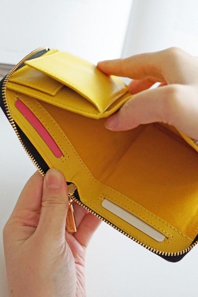 VIOLAd'ORO ヴィオラドーロ PORTA ポルタ 二つ折りL字型財布 V-5063