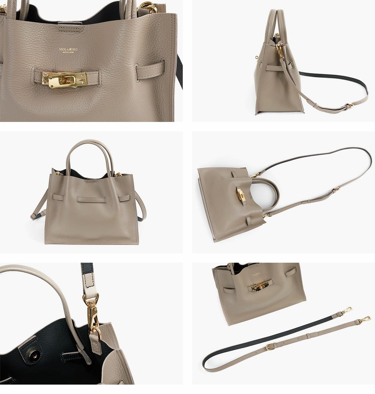 VIOLAd'ORO ヴィオラドーロ TRERO トレロ WフェイストートバッグM V-1496