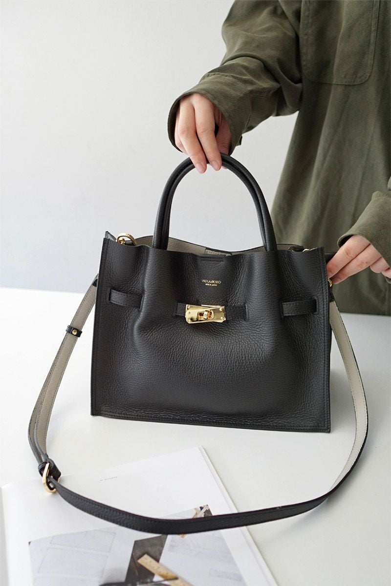 VIOLAd'ORO ヴィオラドーロ TRERO トレロ WフェイストートバッグM V-1496