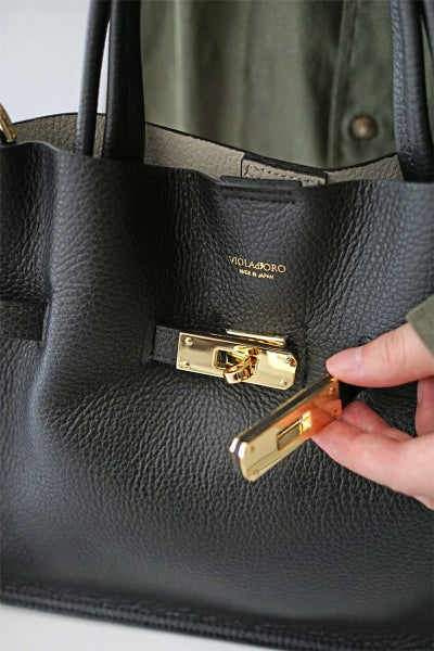 VIOLAd'ORO ヴィオラドーロ TRERO トレロ WフェイストートバッグM V-1496