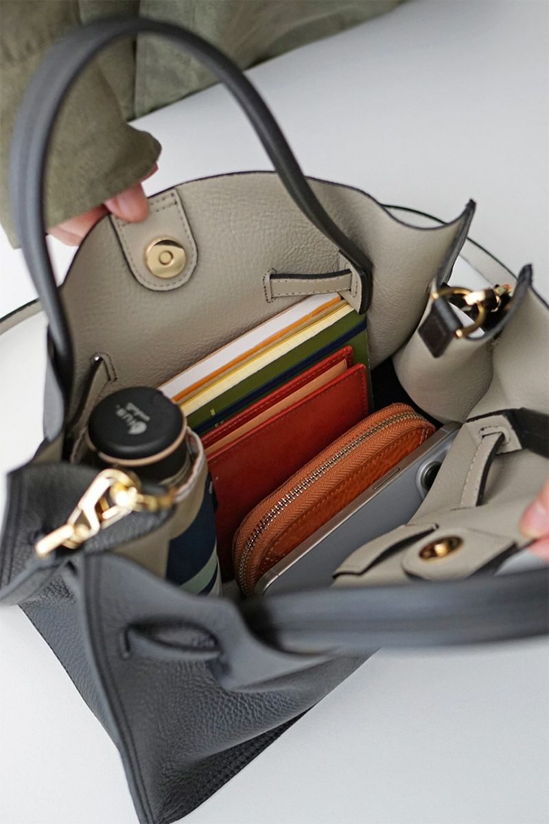 VIOLAd'ORO ヴィオラドーロ TRERO トレロ WフェイストートバッグM V-1496