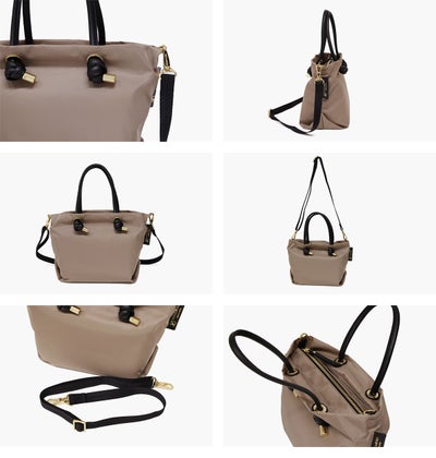 VIOLAd'ORO ヴィオラドーロ BIANCA ビアンカ ノットハンドルトートバッグS V-2174