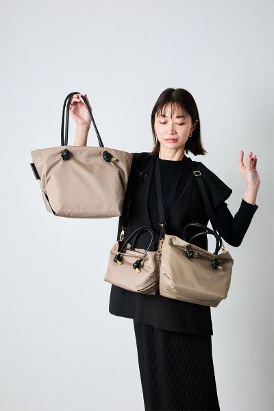 VIOLAd'ORO ヴィオラドーロ BIANCA ビアンカ ノットハンドルトートバッグS V-2174
