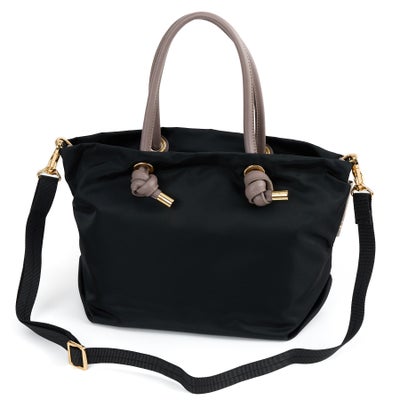 VIOLAd'ORO ヴィオラドーロ BIANCA ビアンカ ノットハンドルトートバッグS V-2174