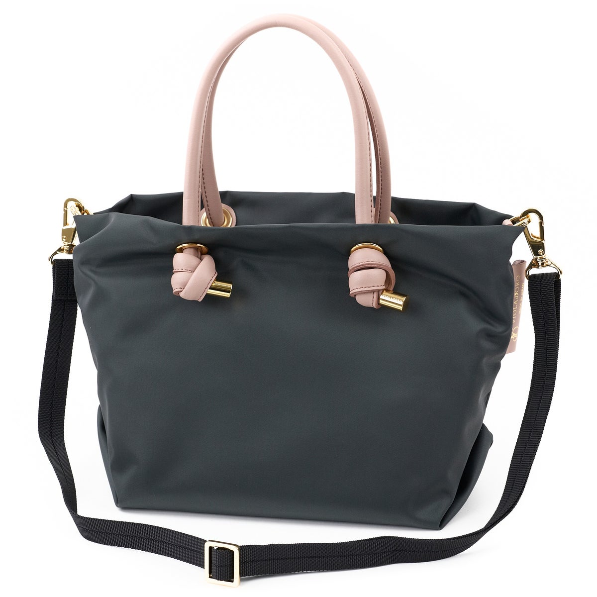 VIOLAd'ORO ヴィオラドーロ BIANCA ビアンカ ノットハンドルトートバッグS V-2174