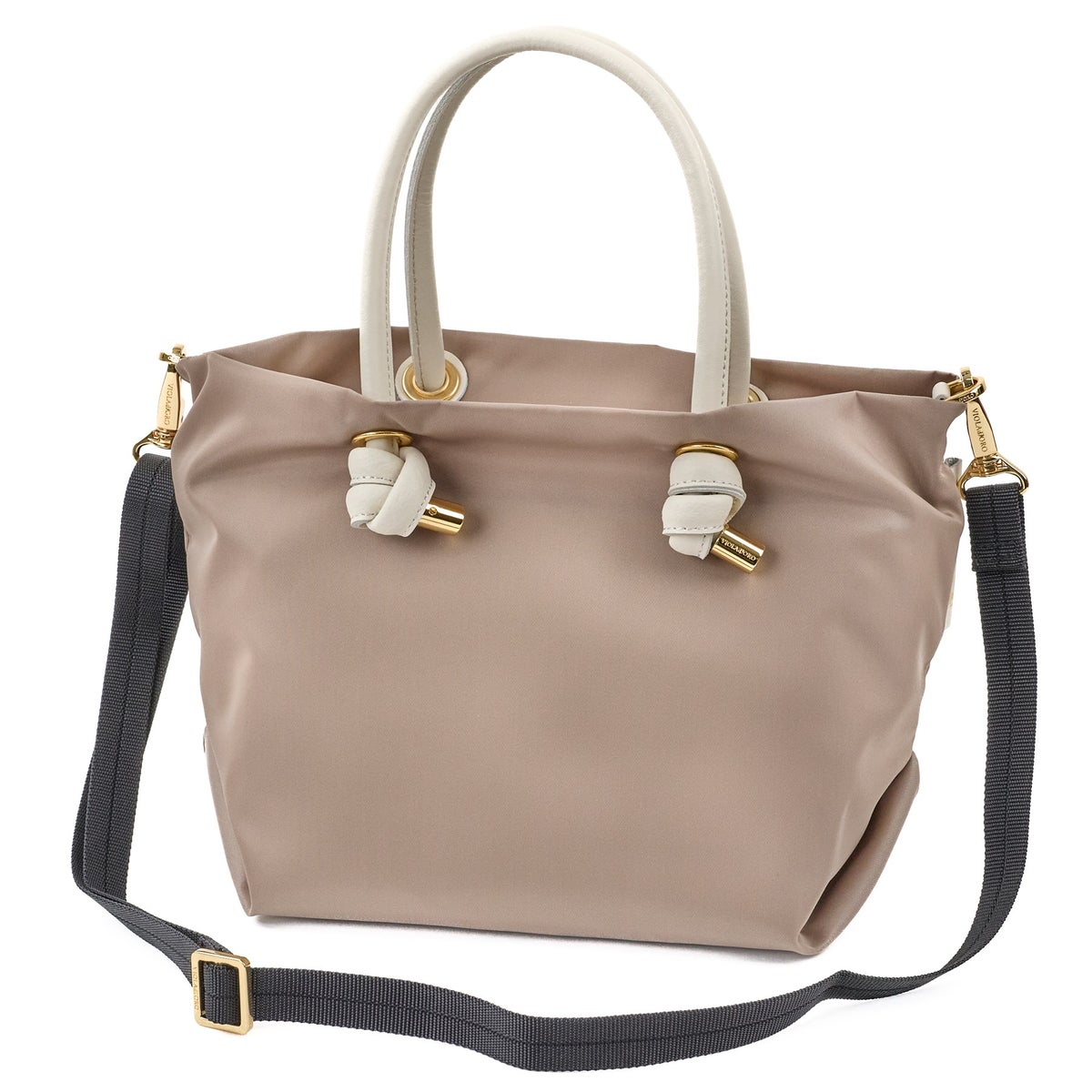 VIOLAd'ORO ヴィオラドーロ BIANCA ビアンカ ノットハンドルトートバッグS V-2174