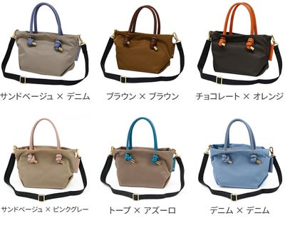 VIOLAd'ORO ヴィオラドーロ BIANCA ビアンカ ノットハンドルトートバッグXS V-2197