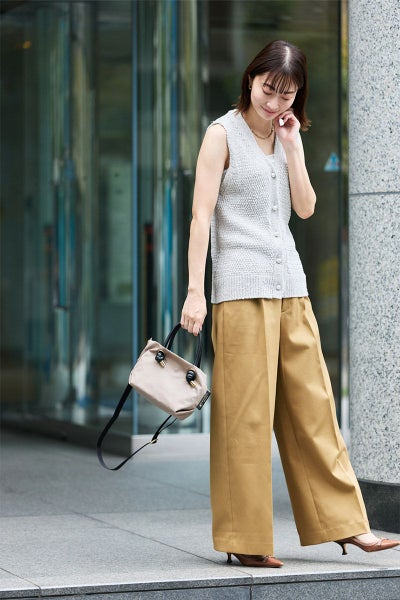 VIOLAd'ORO ヴィオラドーロ BIANCA ビアンカ ノットハンドルトートバッグXS V-2197