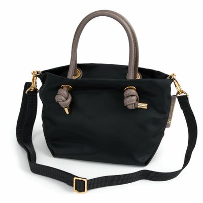VIOLAd'ORO ヴィオラドーロ BIANCA ビアンカ ノットハンドルトートバッグXS V-2197