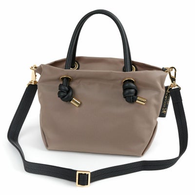 VIOLAd'ORO ヴィオラドーロ BIANCA ビアンカ ノットハンドルトートバッグXS V-2197