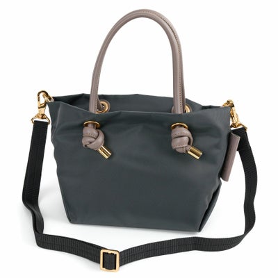 VIOLAd'ORO ヴィオラドーロ BIANCA ビアンカ ノットハンドルトートバッグXS V-2197