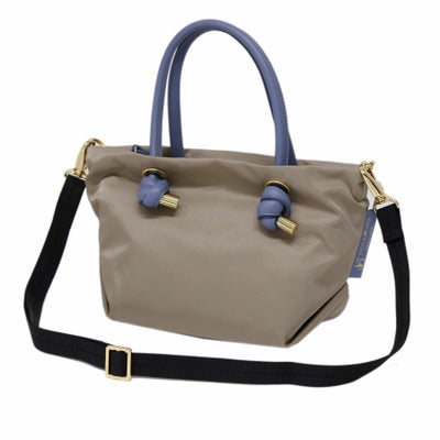 VIOLAd'ORO ヴィオラドーロ BIANCA ビアンカ ノットハンドルトートバッグXS V-2197