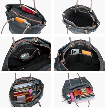 VIOLAd'ORO ヴィオラドーロ BIANCA ビアンカ ノットハンドルトートバッグML V-2204