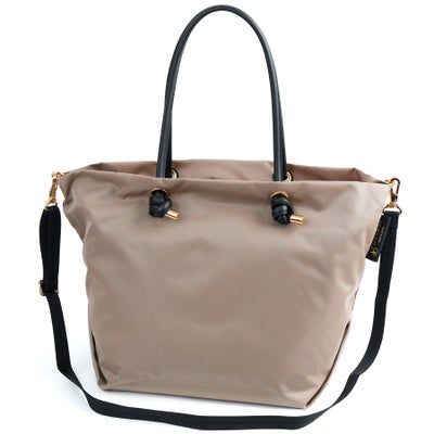 VIOLAd'ORO ヴィオラドーロ BIANCA ビアンカ ノットハンドルトートバッグML V-2204