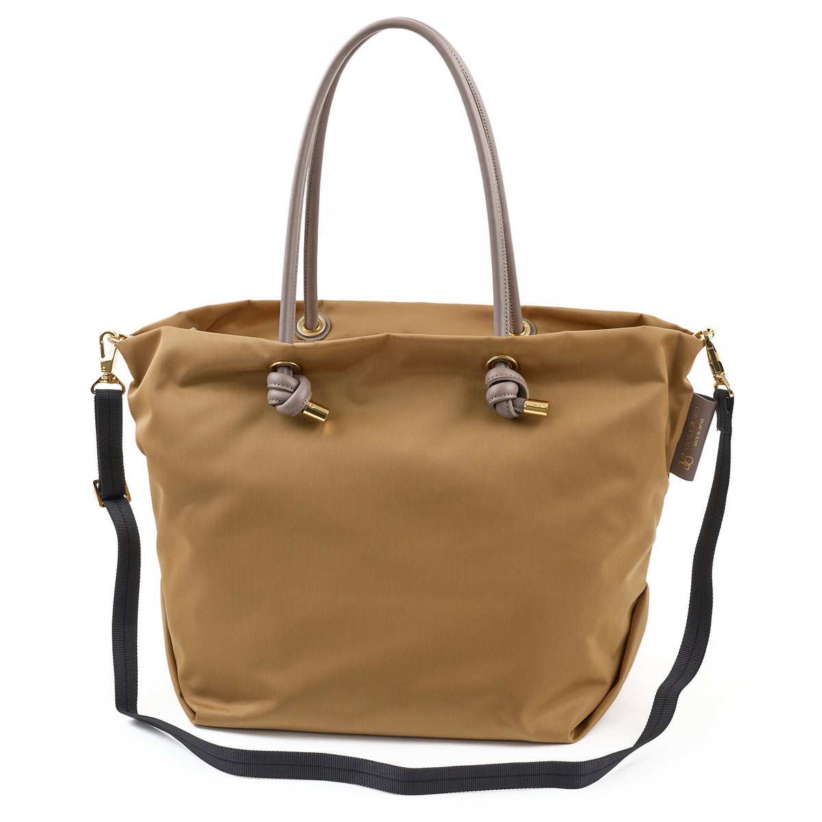 VIOLAd'ORO ヴィオラドーロ BIANCA ビアンカ ノットハンドルトートバッグML V-2204