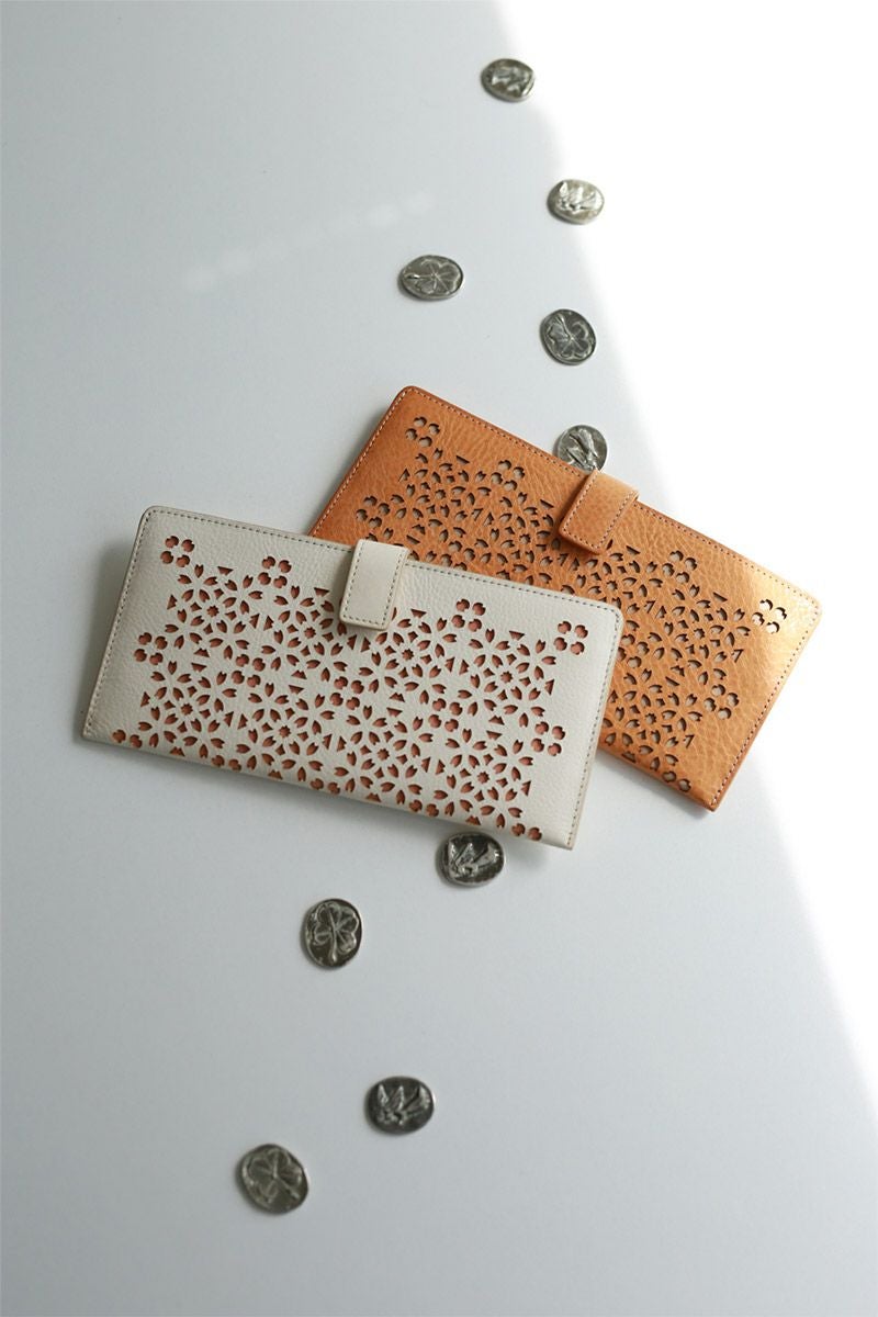 genten ゲンテン Flutter cut work フラッターカットワーク 薄型長財布