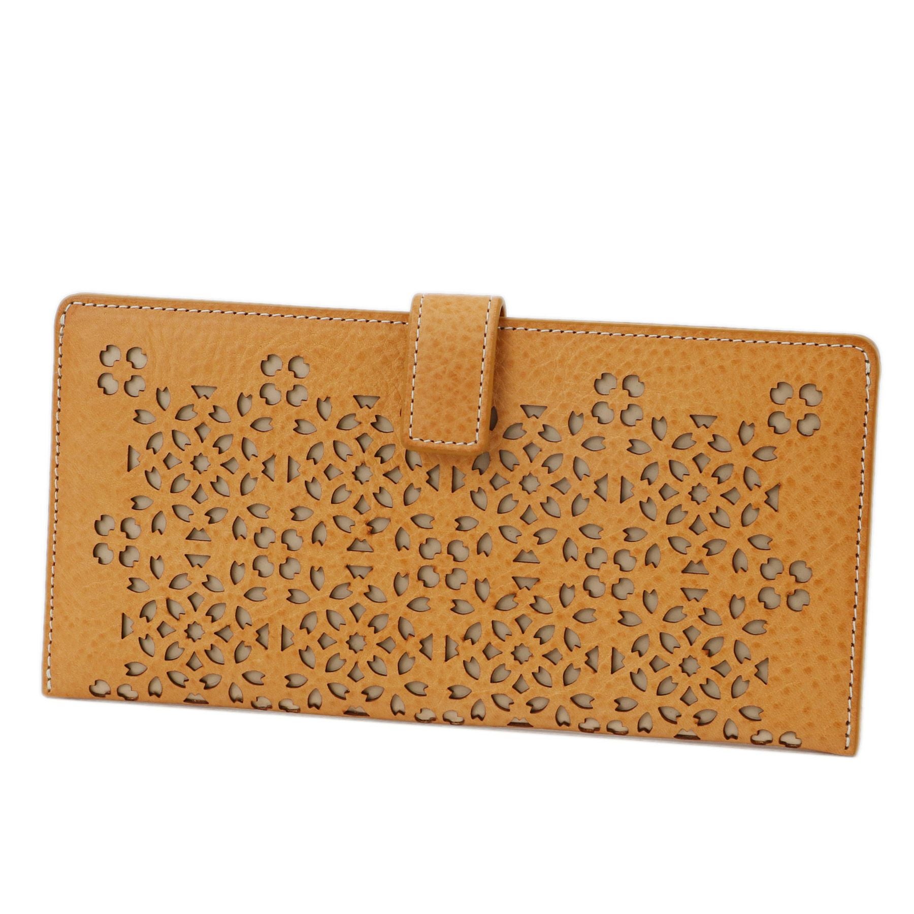 genten ゲンテン Flutter cut work フラッターカットワーク 薄型長財布