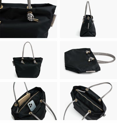 VIOLAd'ORO ヴィオラドーロ BIANCA ビアンカ ノットハンドルトートバッグM V-2225