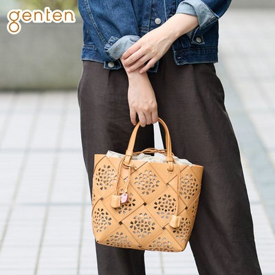 genten ゲンテン Flutter Bascket フラッターバスケット トートバッグ 49575