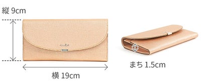 airlist エアリスト LUNA METALLIC ルナメタリック 小銭入れ付き長財布 24751