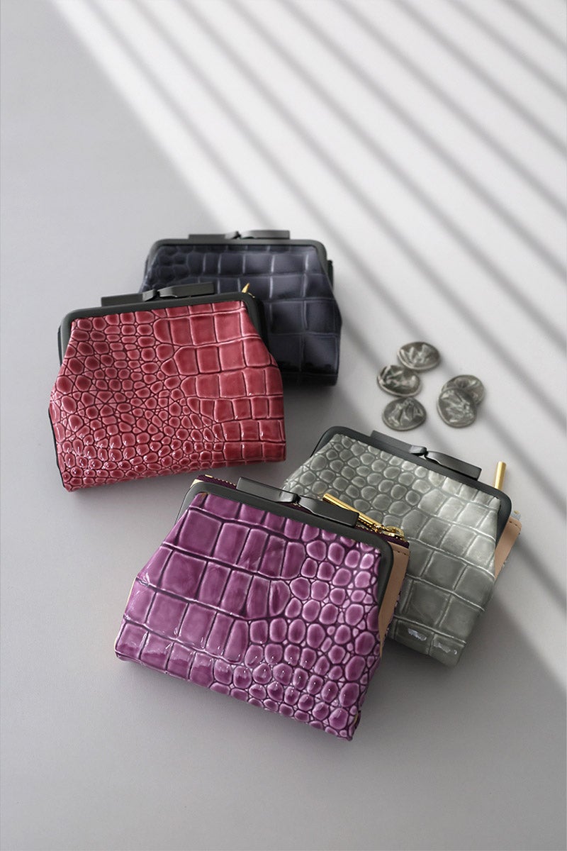 POMTATA ポンタタ CORO L ジップ がま口ショートウォレット P2536