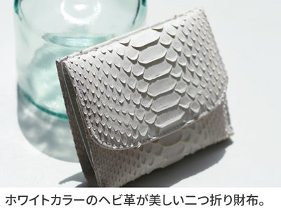 VIA DOAN ヴィア ドアン Bran python ブランパイソン 小銭入れ付き二つ折り財布 453
