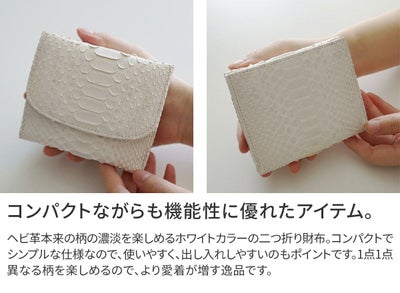 VIA DOAN ヴィア ドアン Bran python ブランパイソン 小銭入れ付き二つ折り財布 453