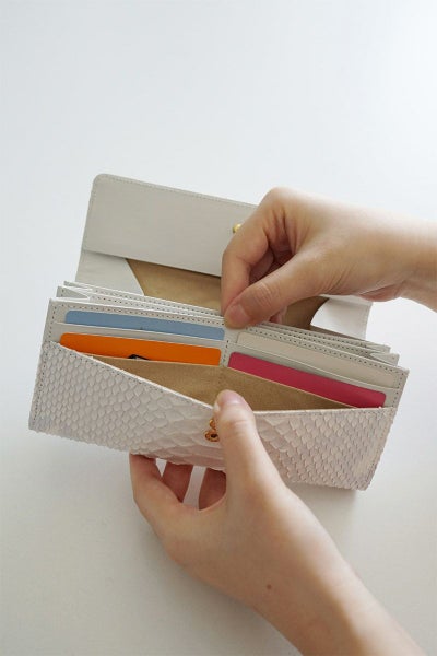 VIA DOAN ヴィア ドアン Bran python ブランパイソン 小銭入れ付き長財布 457