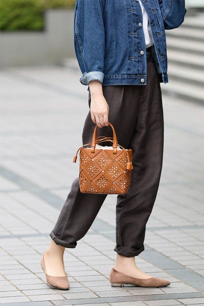 genten ゲンテン Suscut basket サスカットバスケット 手さげバッグ 43979