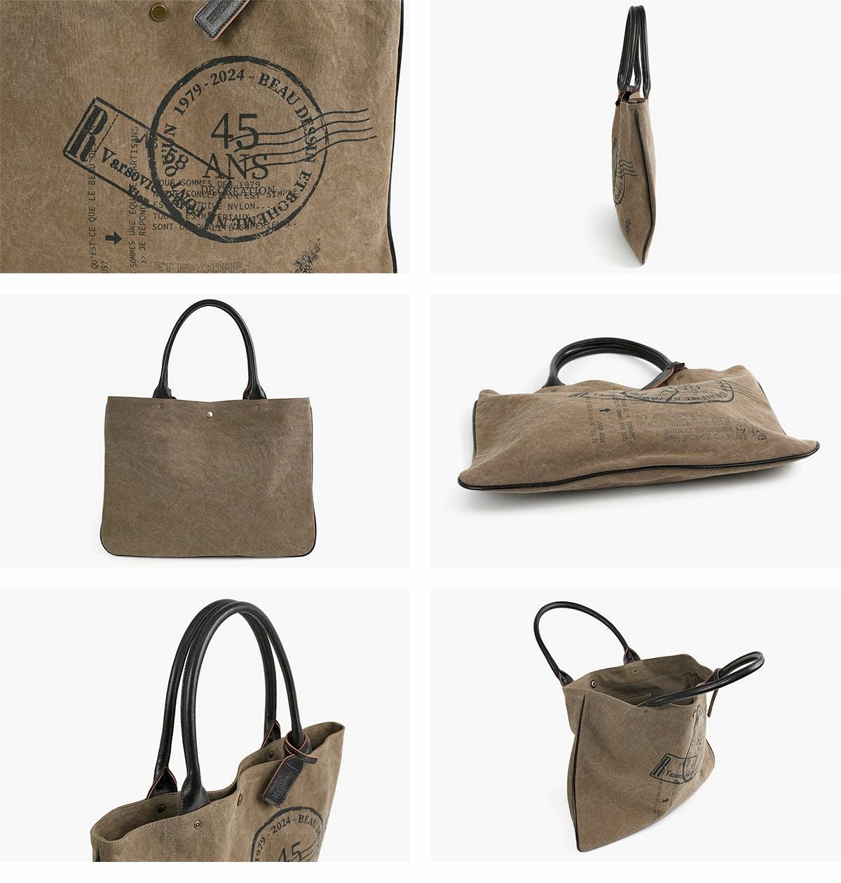 BEAU DESSIN S.A. ボーデッサン タンニン・ワッシャー プリント トートバッグ TP3047