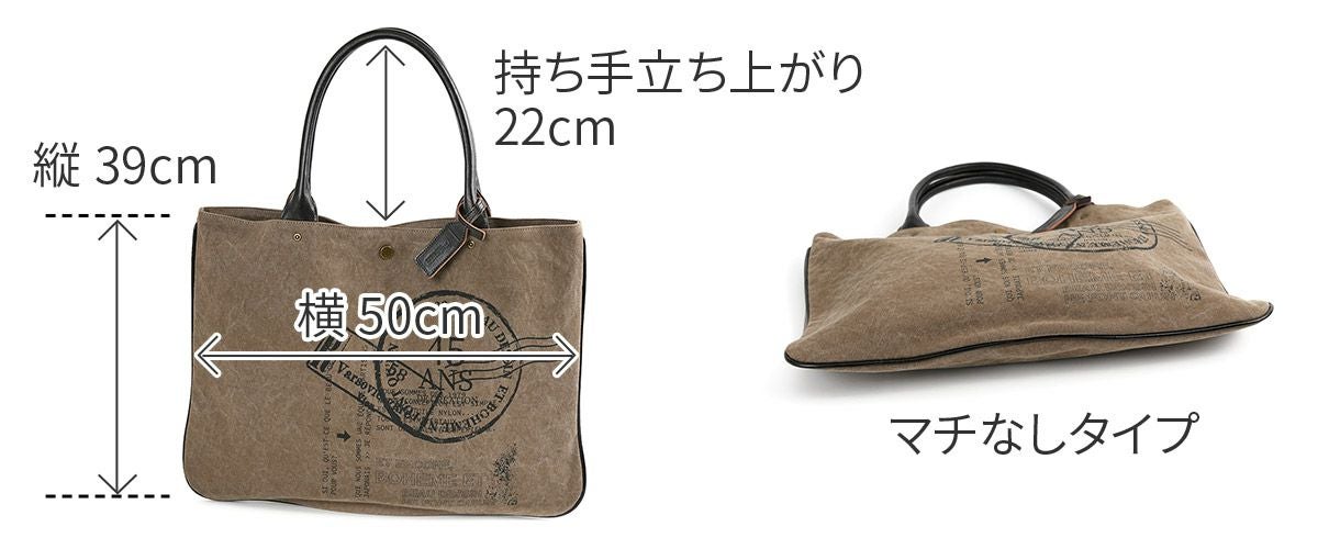 BEAU DESSIN S.A. ボーデッサン タンニン・ワッシャー プリント トートバッグ TP3047