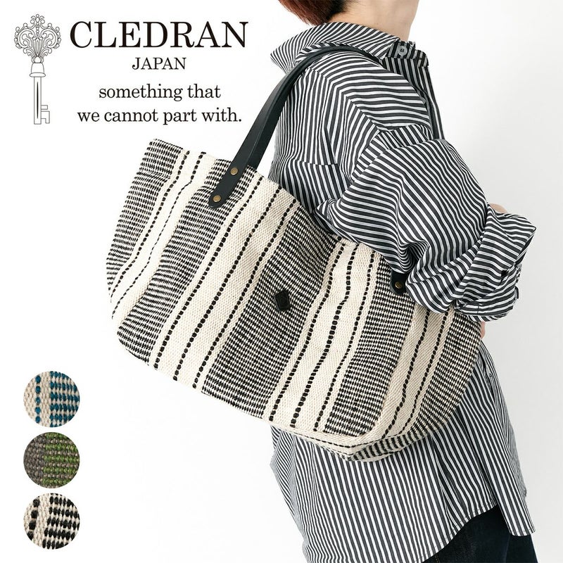 CLEDRAN クレドラン HAND＆WORK ハンド＆ワーク ストライプトートバッグ CR-CL3757
