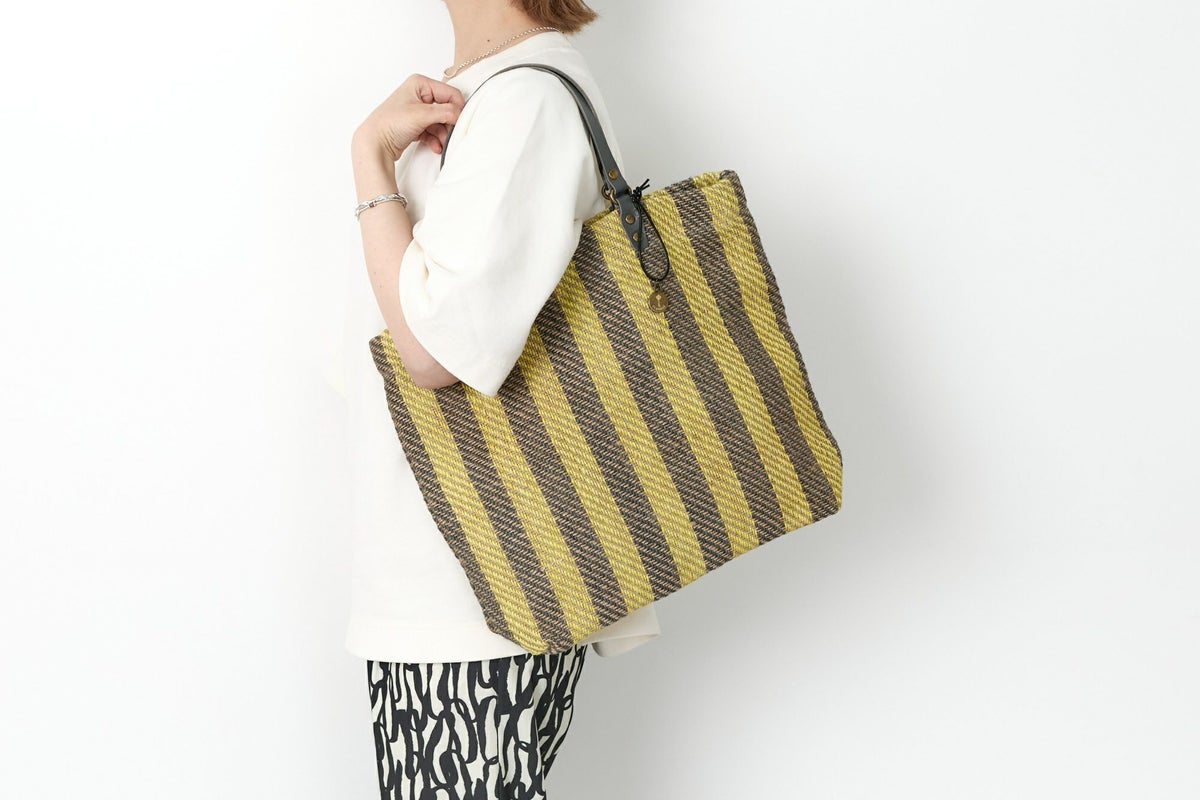 CLEDRAN クレドラン HAND＆WORK ハンド＆ワーク ストライプトートバッグ CR-CL3761