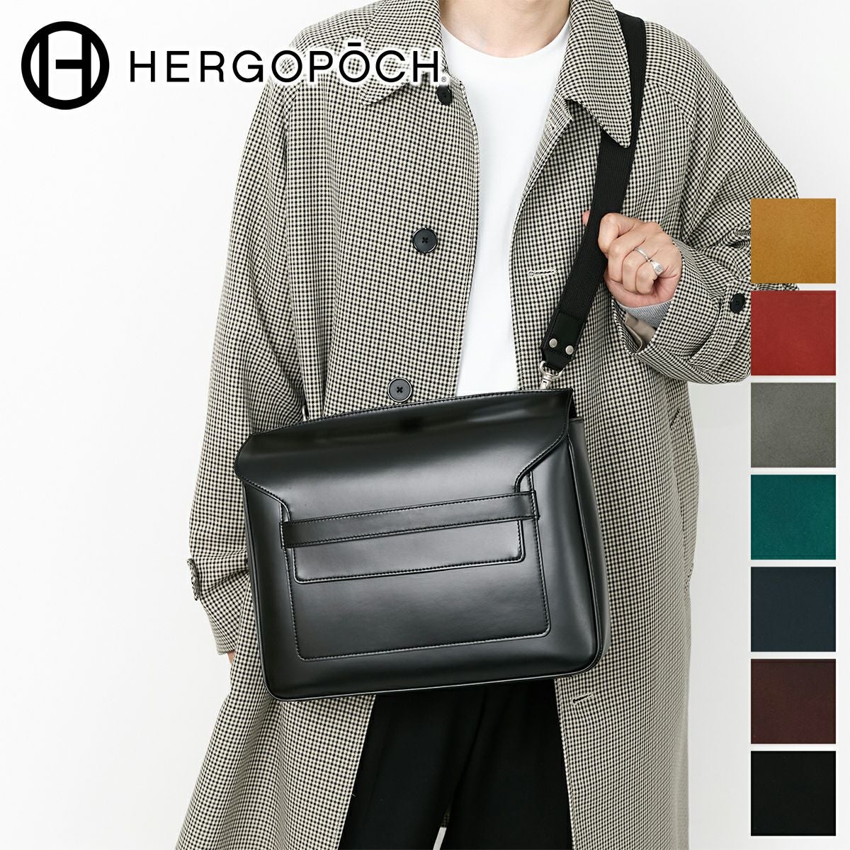 HERGOPOCH エルゴポック 06 Series 06シリーズ ワキシングレザー フラップショルダーバッグ 06N-FS