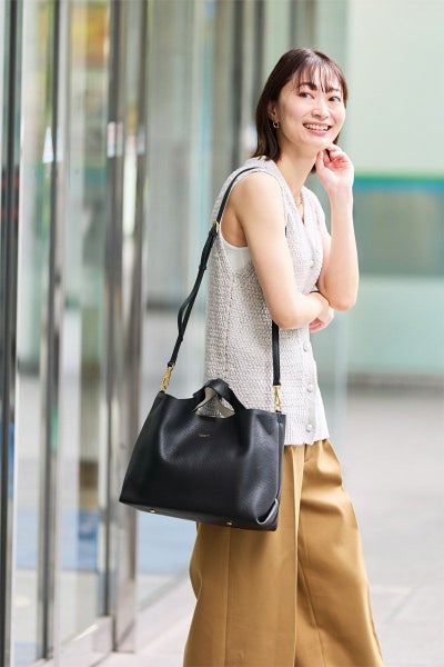 VIOLAd'ORO ヴィオラドーロ TRERO トレロ Wフェイストートバッグ(M) V-1506