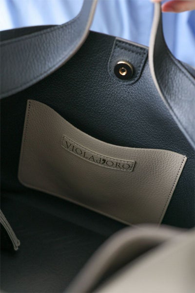 VIOLAd'ORO ヴィオラドーロ TRERO トレロ Wフェイストートバッグ(M) V-1506