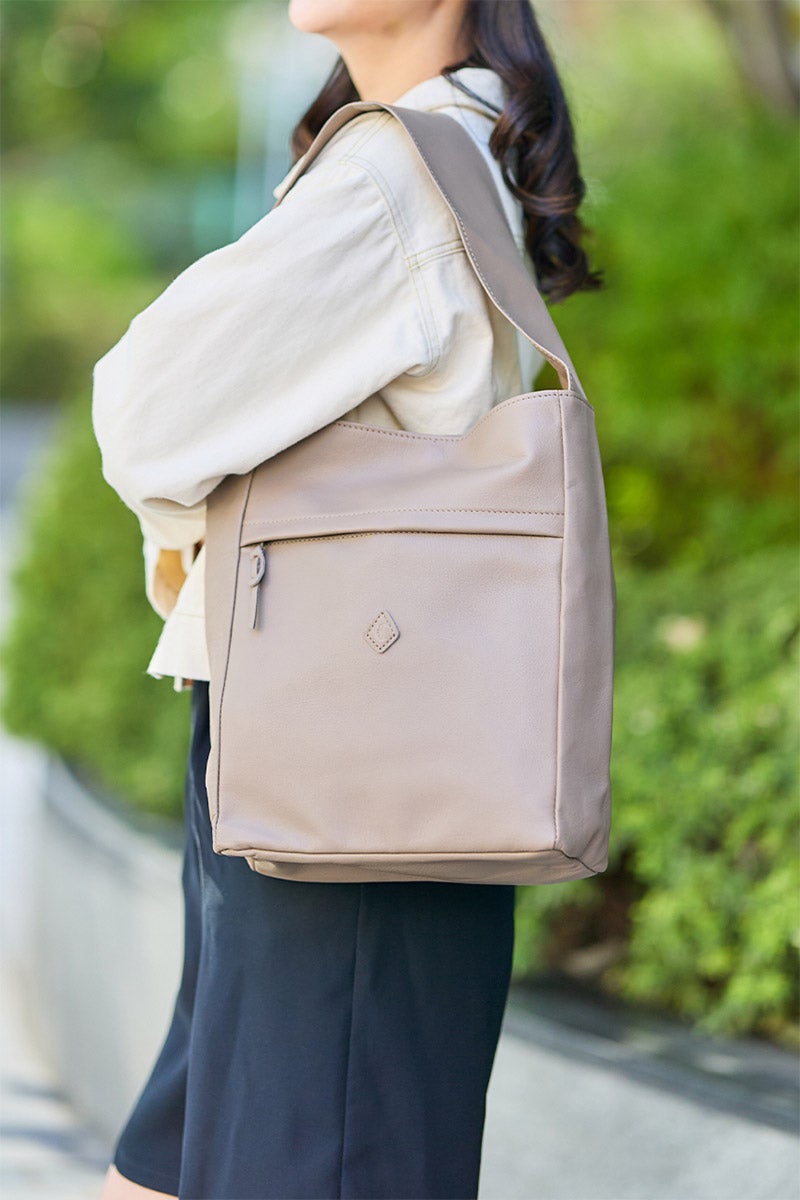 CLEDRAN グレージュ ハンドバッグ CLEDRAN クレドラン HALLE ハレ トートバッグ CR-CL3842 | こだわりの