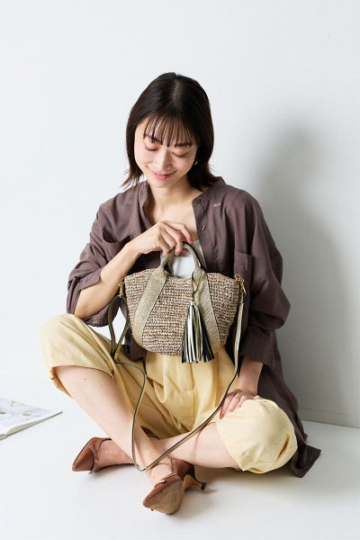 VIOLAd'ORO ヴィオラドーロ SANDRO サンドロ 2WAYかごバッグ V-8247