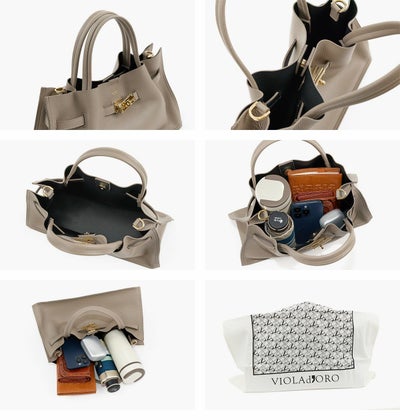 VIOLAd'ORO ヴィオラドーロ TRERO トレロ Wフェイストートバッグ V-1585